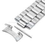 20mm 22mm Watch Straps Steel Metal Watch Bands Curved Arc End Bracelet Waterproof Diving Replacement Wristband Belt Accessories