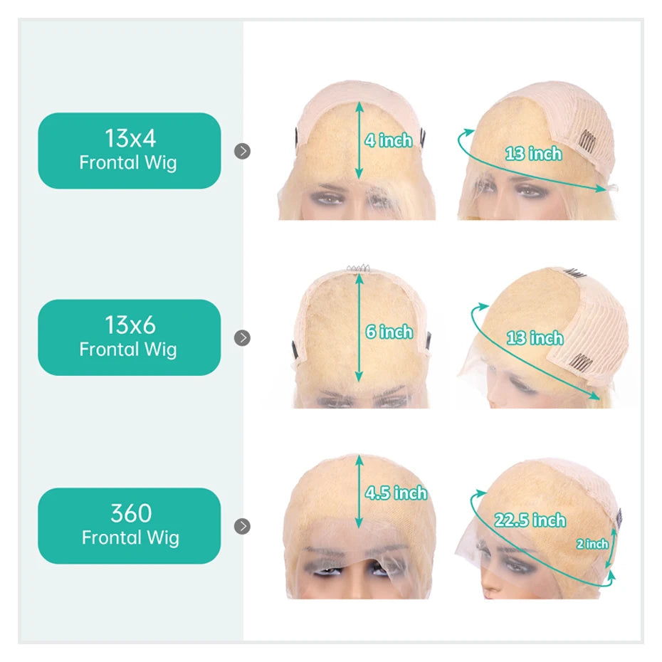 30 40 Inch 613 Human Hair Wig 13x6 Hd Lace Frontal Wigs For Women Body Wave 360 Wigs Human Hair Honey Blonde 13x4 Lace Front Wig