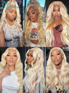 30 40 Inch 613 Human Hair Wig 13x6 Hd Lace Frontal Wigs For Women Body Wave 360 Wigs Human Hair Honey Blonde 13x4 Lace Front Wig