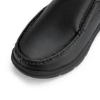 Fitville Men'S Leather Shoes Wide Width 2E Slip-On Casual Shoes Lightweight For Swollen Feet With Arch Support Pain Relief