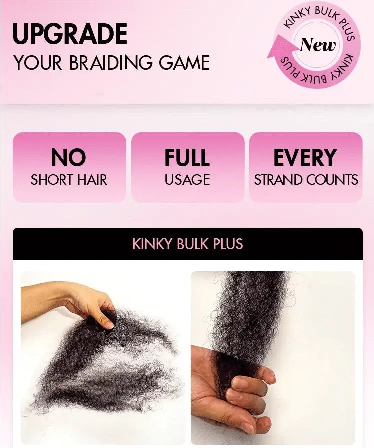 Black Pearl Top QVR Peruvian Kinky Curly Mini Twist Hair 50G/pc Afro Kinky Bulk Human Hair for Braiding 100% Remy Hair Bundles