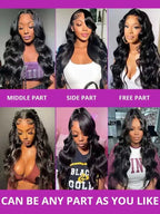 Raw Indian Body Wave 250% Density 40 42 inch 13x6 HD Lace Front Human Hair Wigs 13x4 Frontal Wigs Women Glueless Closure Wigs