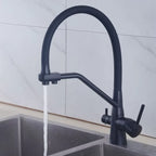 360 Rotate 3-in-1 Kitchen Sink Faucet Water Filter Tap Purification Mixer for Hot Cold and Purified Drinking Water
