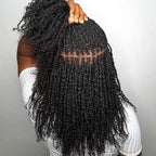 Black Pearl Top QVR Peruvian Kinky Curly Mini Twist Hair 50G/pc Afro Kinky Bulk Human Hair for Braiding 100% Remy Hair Bundles