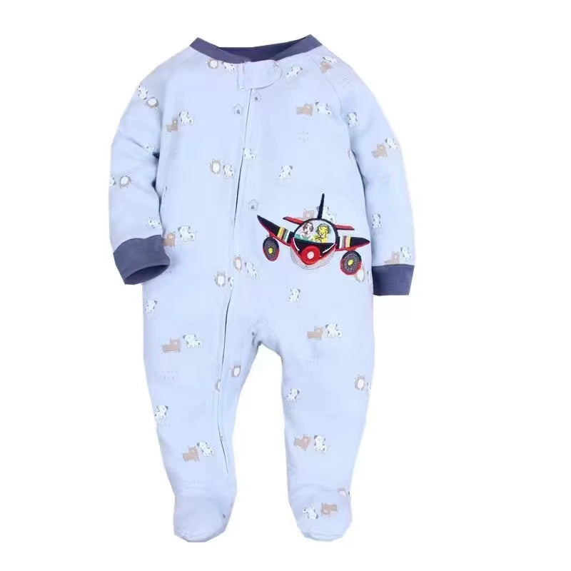 New Style Baby Boys Romper Soft Cotton 0-12M Dinosaur Design Lovely Boy Clothes Spring Autumn Long Sleeve Overalls Jumpsuit