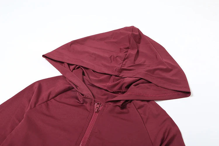 kliou Casual Women 2 Piece Set Classic Tracksuits Solid Long Sleeve Zip-up Hood Tops+Slim Elastic Pants Sporty Concise Outfits