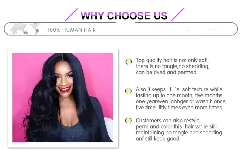 12A Straight Human Hair Bundles With 2x6/5x5 Lace Closure Unprocessed Brazilian Virgin Bundles 100% Raw Hair 3 Days Delivery