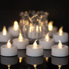 Flameless LED Electronic Candle with Remote Control LED Lighting with Flickering Flame Tea Lights Wedding Party Home Decor