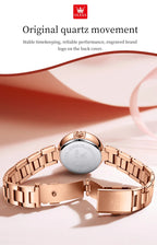 OLEVS 5608 Women Fashion Watch Stainless Steel Calendar Night Light Watch Original Brand Elegant Women Quartz Watch Reloj Mujer
