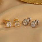 Fashionable Zircon Earrings, Small and Cute Women's Jewelry, Anti Allergic Material, Suitable for Women's Daily Wear Earrings.