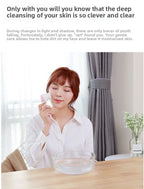 Mini Manual Facial Cleansing Brush Silicone Massage Face Brush Soft Bristles Double-Sided Handheld Cleaning Device Pore Cleaner