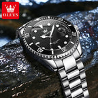 OLEVS Watches 5885 Mens Watch Original High Quality Quartz Watch Waterproof Luminous Calendar  Watches For Men Box Gifts Reloj