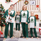 Christmas Family Matching Outfits Mom Dad Kids 2 Pieces Pajamas Set Baby Rompers Casual Loose Sleepwear Xmas Family Look Pyjamas