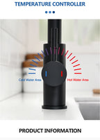 Stainless Steel Kitchen Faucet Single Hole Pull Out Spray 360° Swivel Sink Faucet High Arc Modern Design