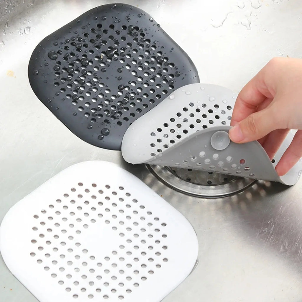 1/4pcs Shower Drain Plug Hair Catcher Stopper Kitchen Sink Strainer Sewer Silicone Bathroom Floor Bathtub Water Filter Home Tool