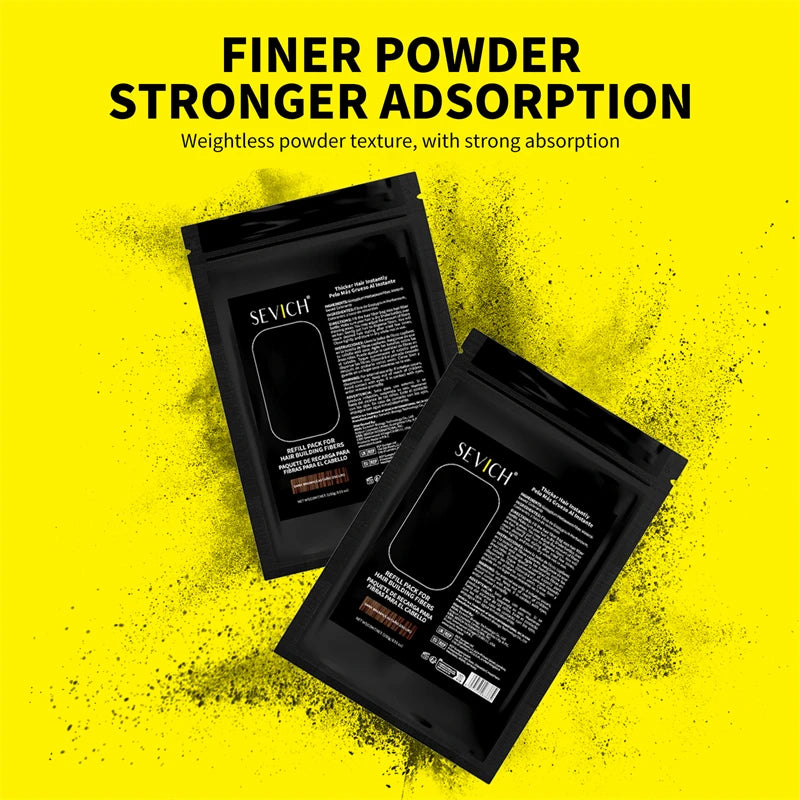 100g Hair Fibers Powder Keratin Hair Building Fiber Instant Hair Loss Conceal Fiber Refill Bag Extension Care Styling Powder