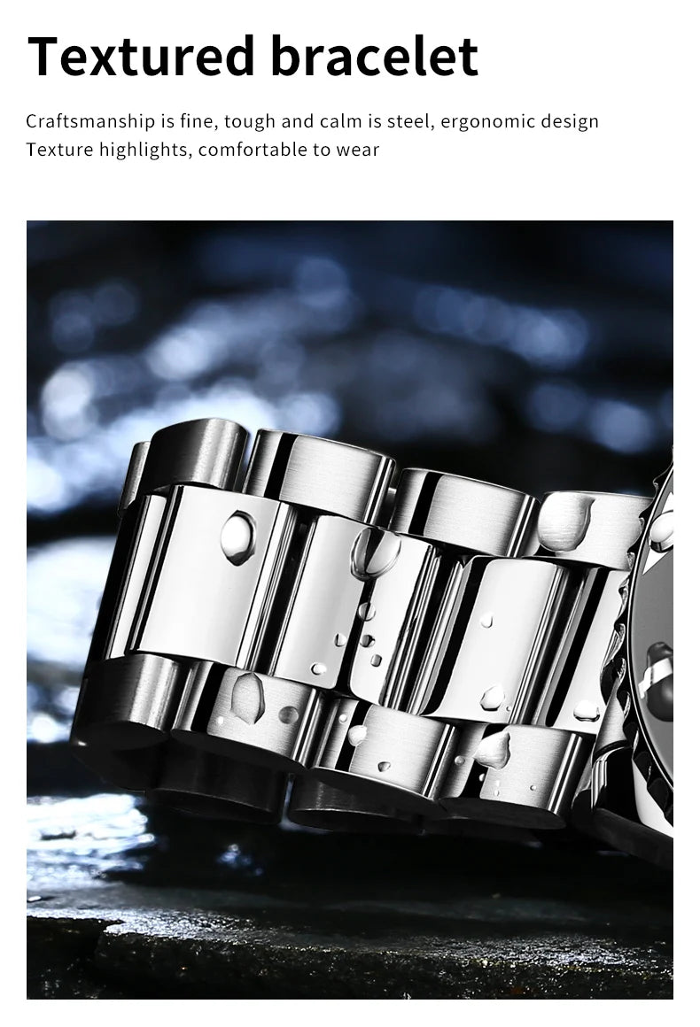 OLEVS Watches 5885 Mens Watch Original High Quality Quartz Watch Waterproof Luminous Calendar  Watches For Men Box Gifts Reloj