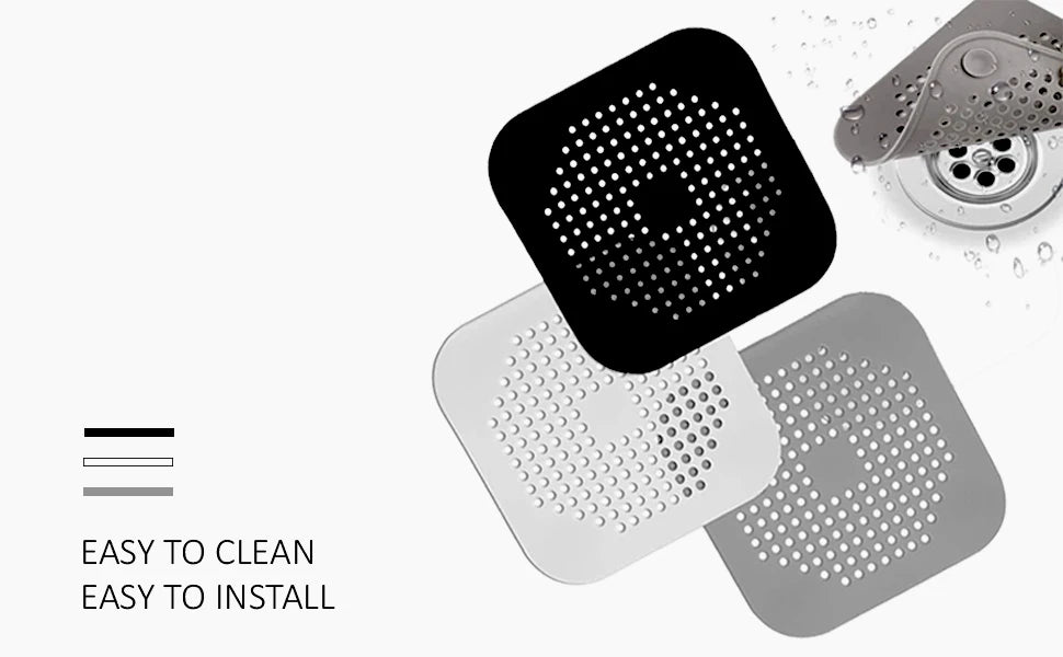 Drain Hair Catcher Filter Sink Anti-blocking Strainer Bathtub Shower Floor Silicone Stopper Cover Kitchen Bathroom Accessories