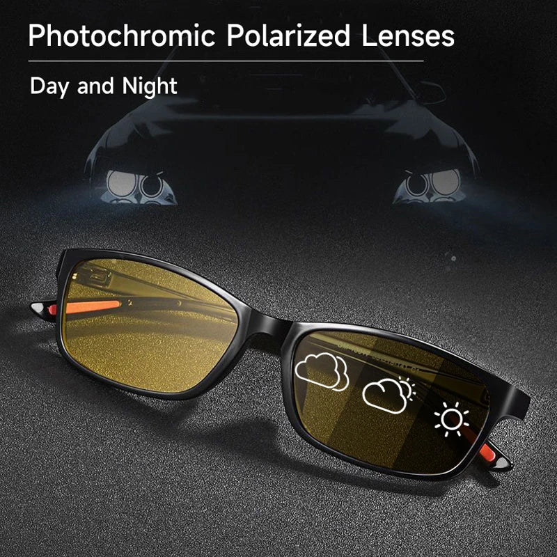 1/3pcs Photochromic Lenses Day Night Sunglasses Men Women Ultra Light Driving Sun Glasses Anti Glare Eyewear