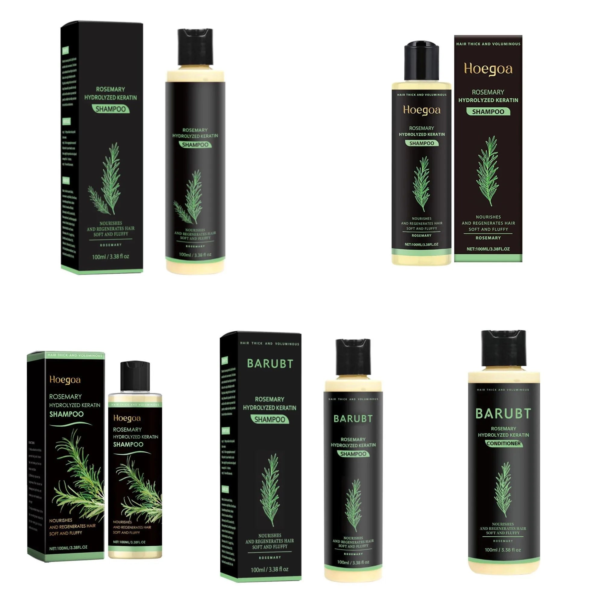 100ML Rosemary Hair Shampoo Volumizing and Thickening Strengthening and Oil Control Nourishes and Repairs Hair Oil Adds Volume
