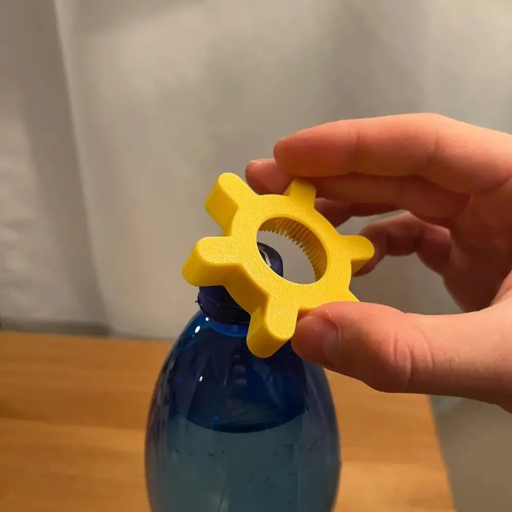 Unique Multi-function Bottle Cap Opener Yellow Plastic Rotary Bottle Opener Bar Supplies Bottle Opener Kitchen Tool