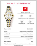 OLEVS elegant ladies' watches fashion trend 30m waterproof quartz watch for women calendar brand luminous genuine wristwatch