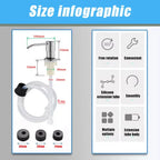 Stainless Steel Liquid Soap Dispenser Pump Kitchen Sink Hand Pressure Liquid Dispenser Kitchen Hardware Accessories