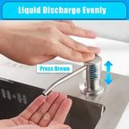 Stainless Steel Liquid Soap Dispenser Pump Kitchen Sink Hand Pressure Liquid Dispenser Kitchen Hardware Accessories