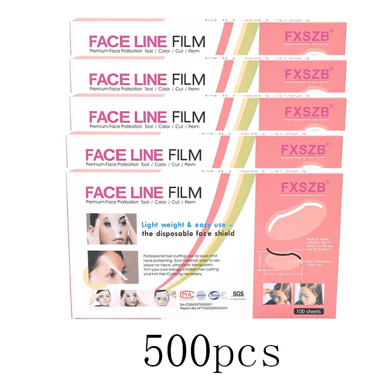 50/100Pcs Disposable Face Shields Barber Wash Face Makeup Shower Visors Masks for Hairspray Salon Tools Hairdressing Supplies