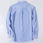 100% Cotton Oxford Men's Shirts Long Sleeves Plaid Soft Regular Fit Formal Dress Office Shirt Social Blouse Male Clothes 5XL 6XL