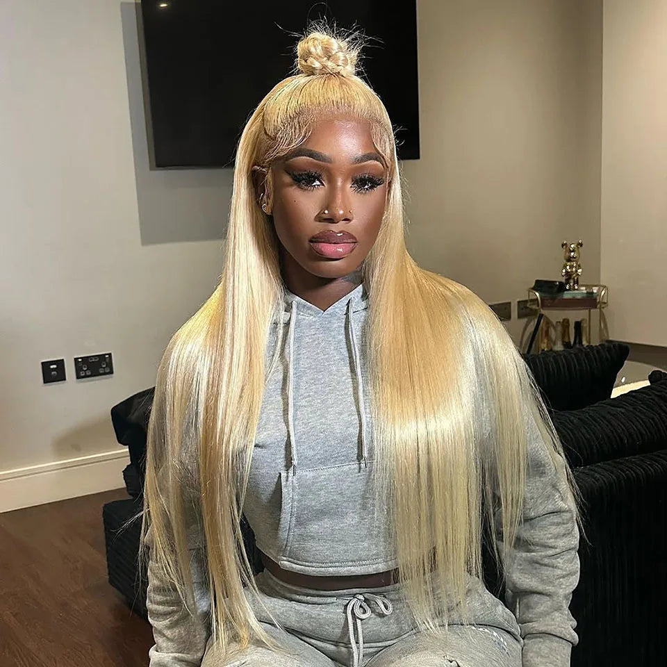 613 Blonde HD Transparent Lace Frontal Human Hair Wigs Tuneful 613 Malaysian Bone Straight 13x4 13x6 Lace Front Human Hair Wigs