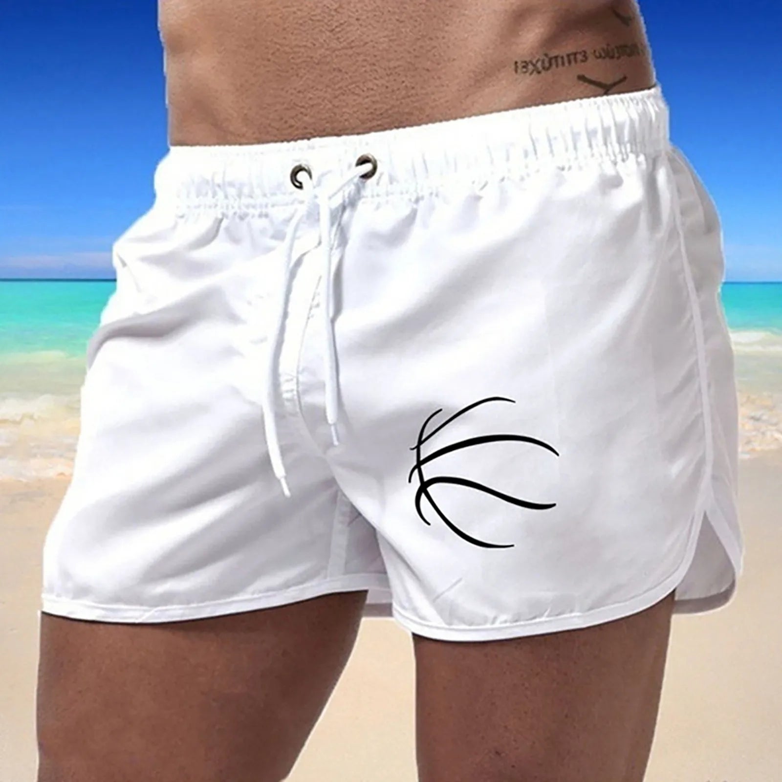 Men's Spring And Summer Splicing Swimming Trousers And Sexy Swimwear Men Swimming Shorts Breathable Fit Beach Shorts Swimwear