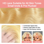 36 40 Inch 613 Honey Blonde Body Wave 250 Density 13x6 HD Lace Front Human Hair Wigs 13x4 HD Lace Frontal Wig for black women
