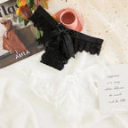 Sexy Lace Thong Women Butterfly Low Waist Panties Transparent Underwear Ladies Briefs Lingere Panty Underware Womens Lingerie