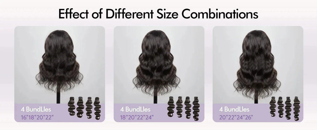 Loose Deep Wave Human Hair Bundles Unprocessed Brazilian Virgin Remy Curly Hair Extension Natural Black Color for Women