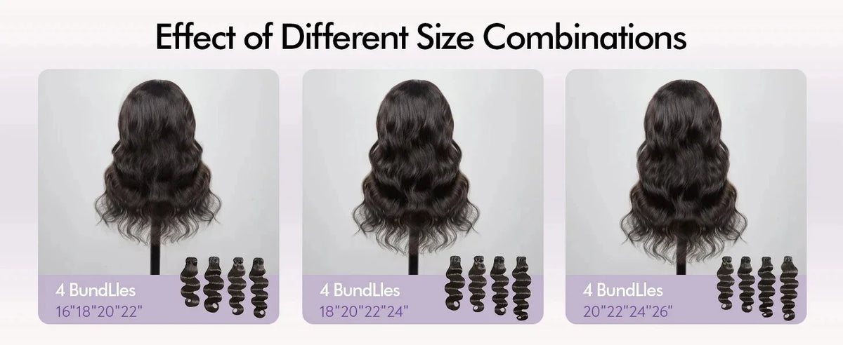 Loose Deep Wave Human Hair Bundles Unprocessed Brazilian Virgin Remy Curly Hair Extension Natural Black Color for Women