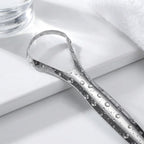 Stainless Steel Tongue 1pc Scraper Tongue Coating Cleaner TongueCoating Brush Cleaning Tongue Coating Removing Bad Breath OralCa
