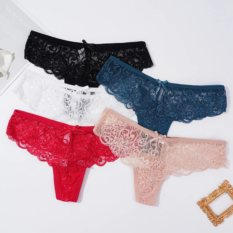 G-String Panties Women Lace Thong Sexy Underwear Girls Briefs  Women T-back Female Lingerie Thongs Underpants