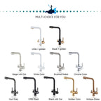 Chrome Purified Water Kitchen Faucet Pure Water Filter Deck Mounted Faucet Crane Dual Handles Hot Cold Water Mixer Taps