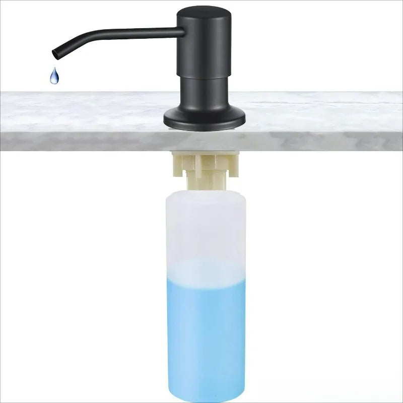 500ml / 350ml Useful Kitchen Sink Tools Home Product Bottle Liquid Soap Dispensers Durable Stainless Steel Pump