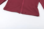 kliou Casual Women 2 Piece Set Classic Tracksuits Solid Long Sleeve Zip-up Hood Tops+Slim Elastic Pants Sporty Concise Outfits