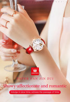 OLEVS Luxury Brand Skeleton Heart Dial Automatic Mechanical Women Watch Ladies Watches Ladies Waterproof Wristwatch Female