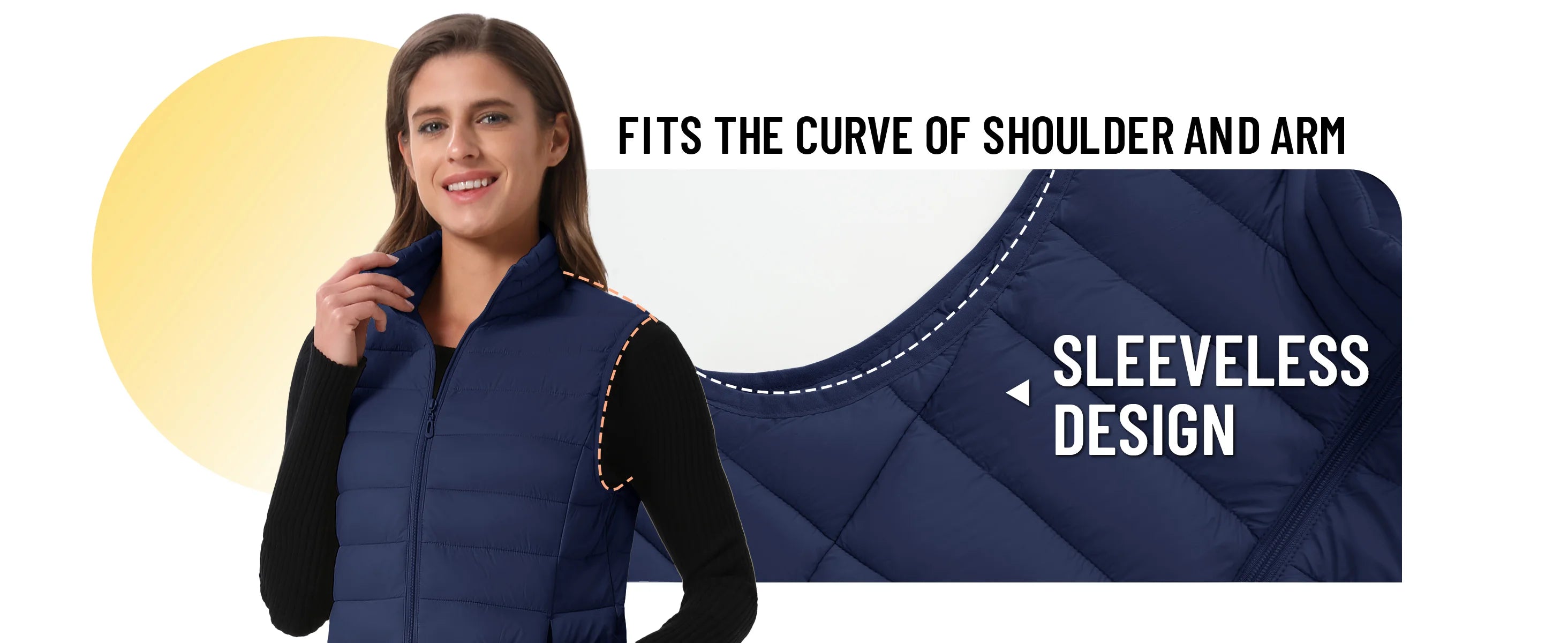 TACVASEN Puffer Padded Stand Collar Zip-up Vests Womens Warm Sleeveless Outdoor Waistcoats Quilted Lightweight Outwear Jackets