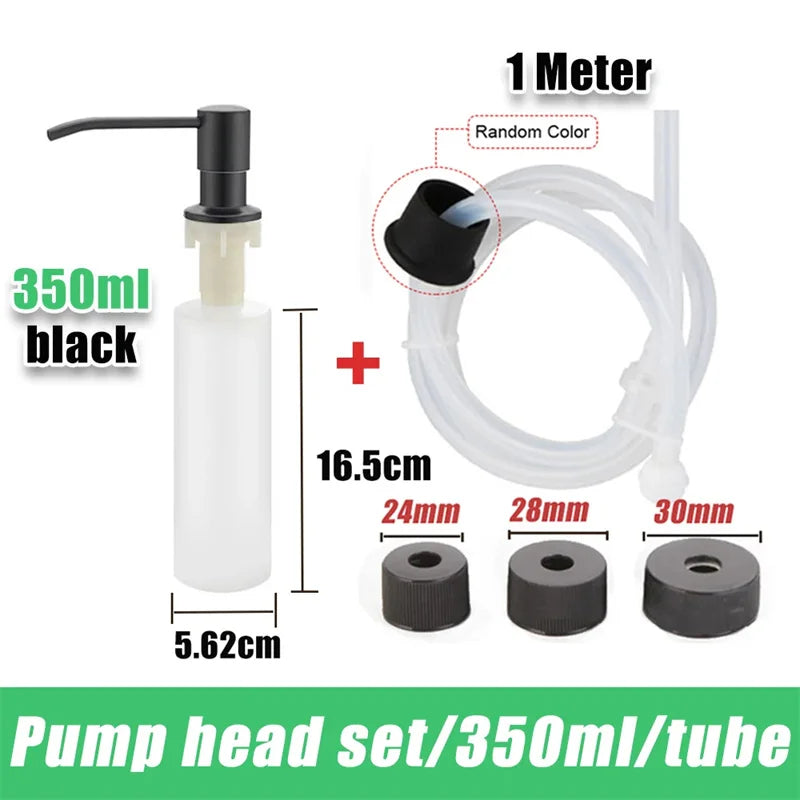 Stainless Steel Liquid Soap Dispenser Pump Kitchen Sink Hand Pressure Liquid Dispenser Kitchen Hardware Accessories