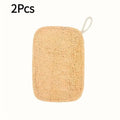 1/6pcs Natural Loofah Exfoliating Sponges - Gentle Body Scrubber for Shower & Bath, Bamboo Fiber Cleaning Pads