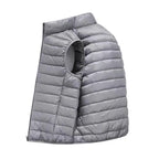 Men' Sleeveless Vest Jackets Winter Fashion Male Cotton-Padded Vest Coats Men Stand Collar Warm Waistcoats Clothing