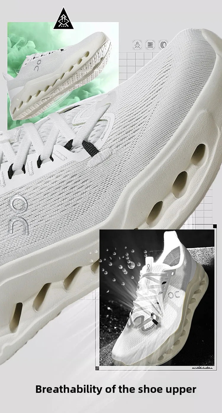 Men High Performance Running Shoes Light Cushion Marathon Ready Eco Breathable Mesh Non Slip Daily Outdoor Walking Sneakers