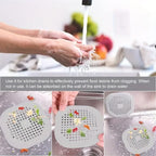 2 Pack Hair Catcher Brush+Strainer Anti-Clog Drain Stopper Shower Plug Anti-Odor Sink Parts Reusable Easy Install