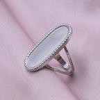 Simple Geometry Fashion Stainless Steel Open Rings For Women Men Accessories Silver Color Heart Sun Round Blank Base DIY Anillos