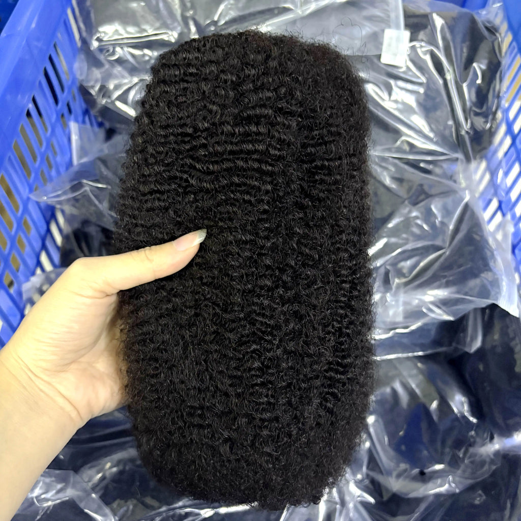 10-16Inch Natural 4C Afro Kinky Curly Bulk Human Hair Extensions No Weft Brazilian Remy Bulk for Locs Braiding Hair